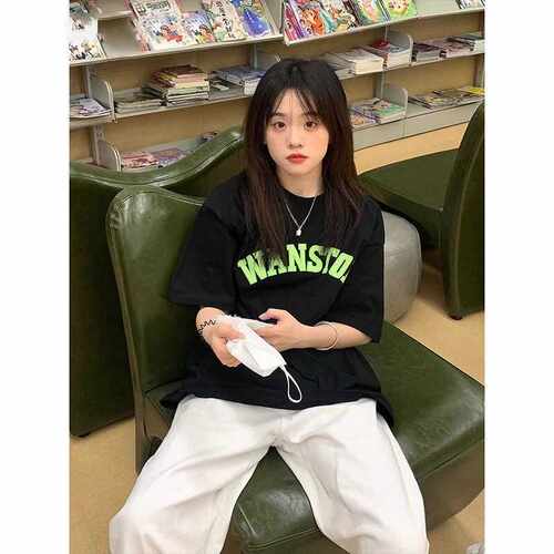 薄款纯棉韩系短袖宽松