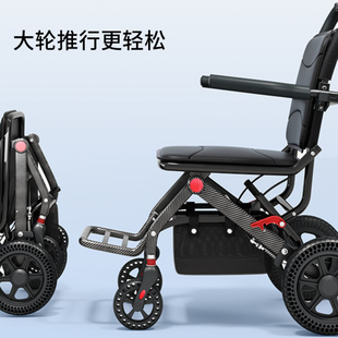 手推便携购物车老人可坐折叠助行车老年人可坐可推小轮椅子代步车