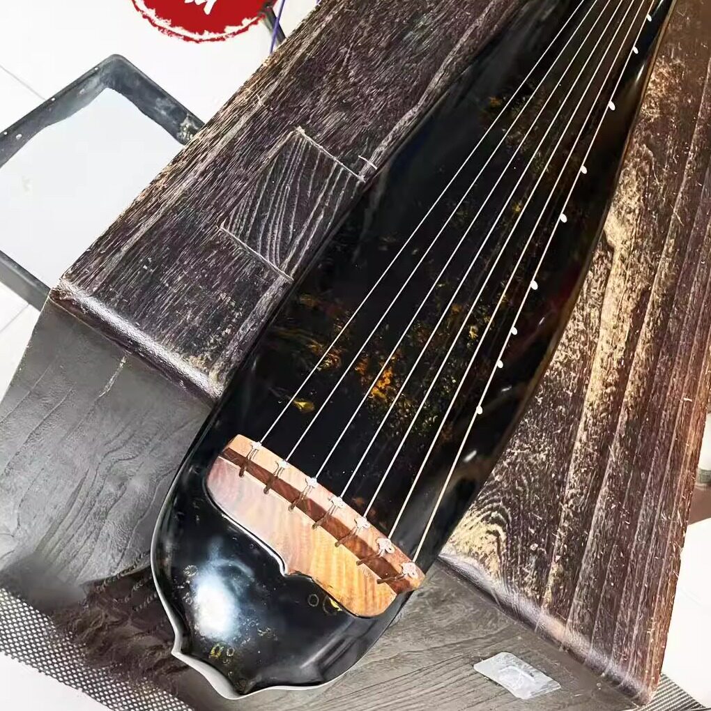 古琴老杉木锦鲤式纯手工生漆实木专业演奏适合初学者成人梅花吟