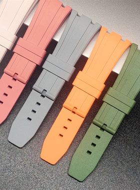 GMAS2100短款质感氟橡胶表带 适用本店内三代、离岸款式