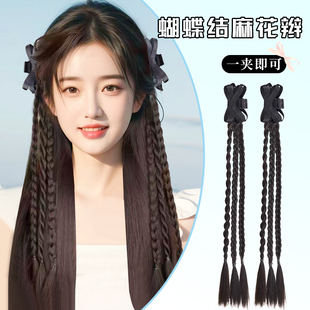 假发辫子抓夹小脏辫麻花辫长发发夹女网红麻花长辫马尾辣妹编发