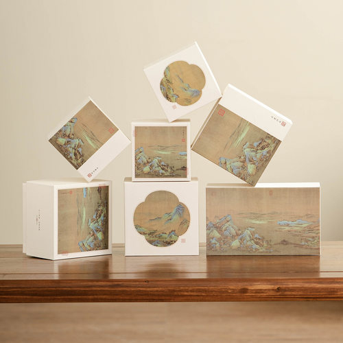 Qianli Jiangshan gift box bag, tea set packaging box, gift