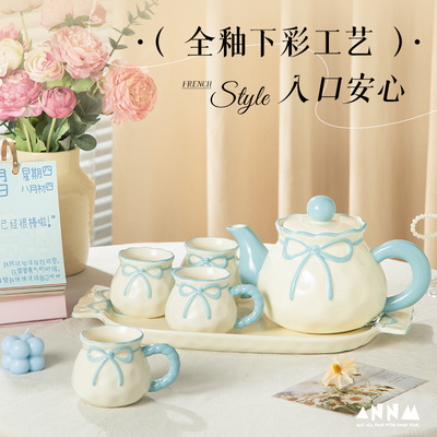 Housewarming new home tea set 2025 water cup teapot living