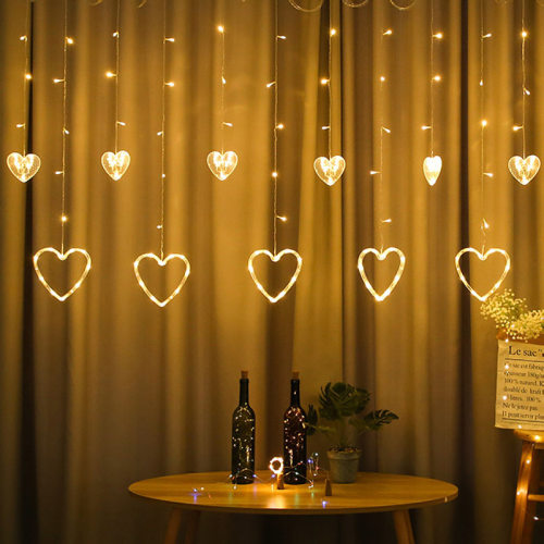 Cross border LED light string, love curtain light, confessi
