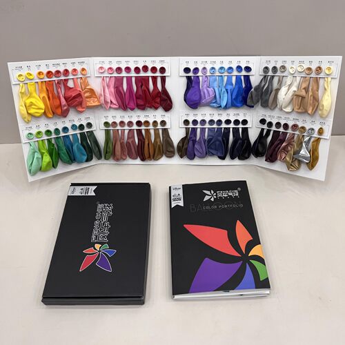 74 color windmill balloon color card 10 inch round ball pro