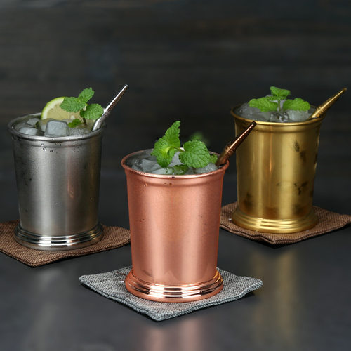 台湾薄荷朱丽普杯不绣钢鸡尾酒杯 鞠丽普杯Mojito Mint Julep Cup
