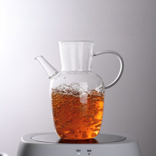 Imitation Song Dynasty glass teapot with water injection, n