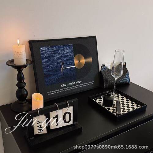 High end record living room vinyl record decoration paintin