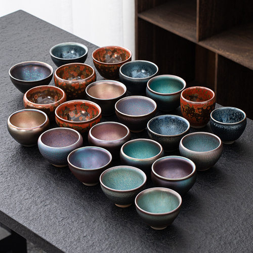 Jianyang Jianzhan Ceramic Kiln Oil Drop Raw Mineral Iron Ti