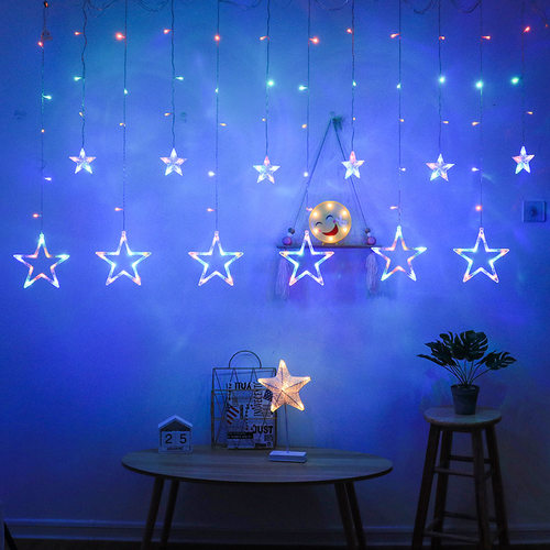 Six big and six small decorative lights, star lights, LED l