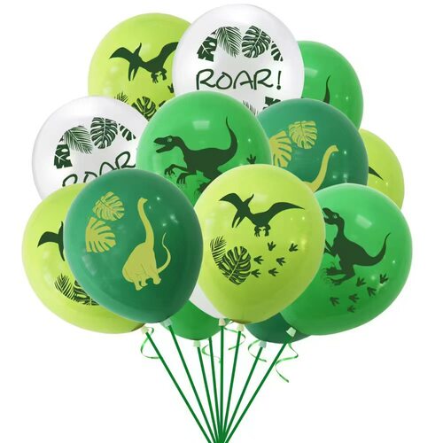 Cross border Amazon 12 inch Dinosaur themed Latex Balloon S