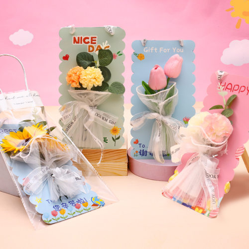 Handmade Eternal Flower Greeting Card for Teacher's Day, Se