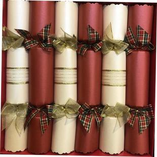 6支装圣诞纸拉炮 Christmas cracker 内装玩具纸帽英文笑话纸