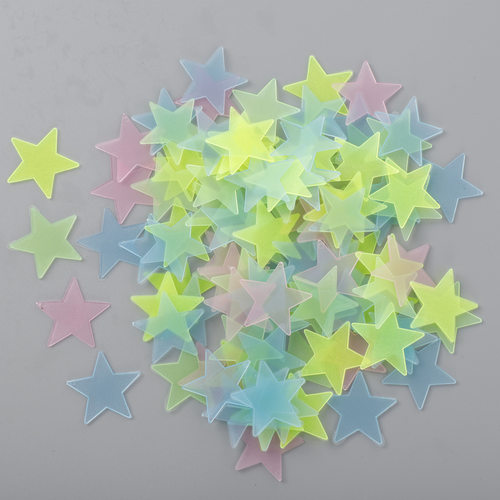 3cm luminous star fluorescent pentagram luminous sticker st