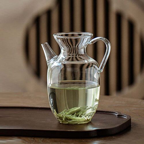 Imitation Song Dynasty teapot with high borosilicate handle