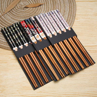 Japanese style natural bamboo chopsticks home tableware set
