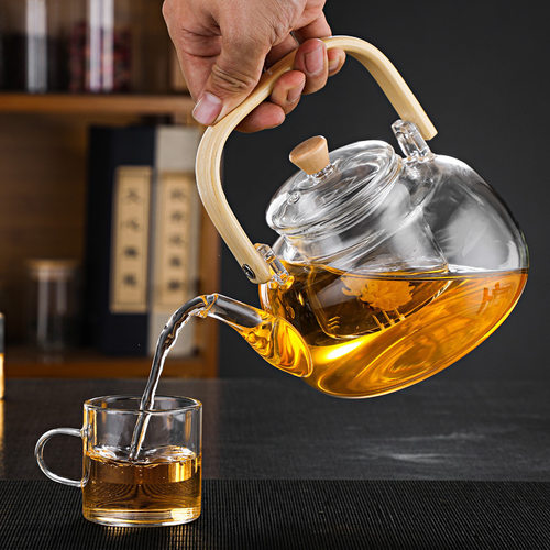 Teapot Glass Boiling Teapot High Borosilicate Soaking Teapo