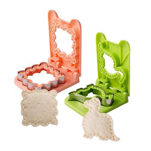 Stainless steel bread cutting edge dinosaur sandwich toast