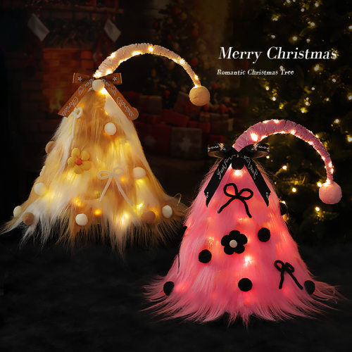 Mini Christmas Tree Small Crooked Neck Plush Package DIY Ch