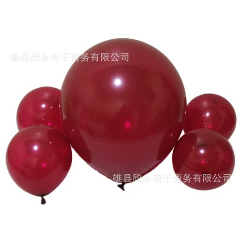Shuai An Single layer Wine Red Balloon 5-inch, 10 inch, 12