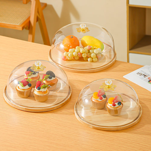 Cake tray bread Dim sum plate plastic cover breakfast plate
