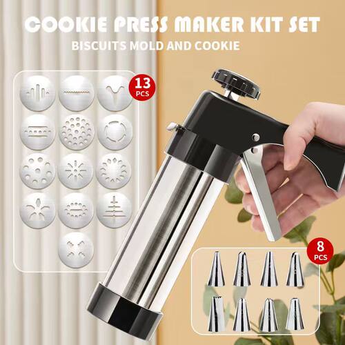 Home Cookie Gun Squeezing Biscuit Machine Hanging Mouth Dis