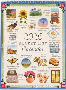 陀螺新品PREORDER 2026 Bucket List Calendar2026年愿望清单日历