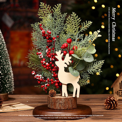 Home mini Christmas tree DIY desktop decoration, Christmas