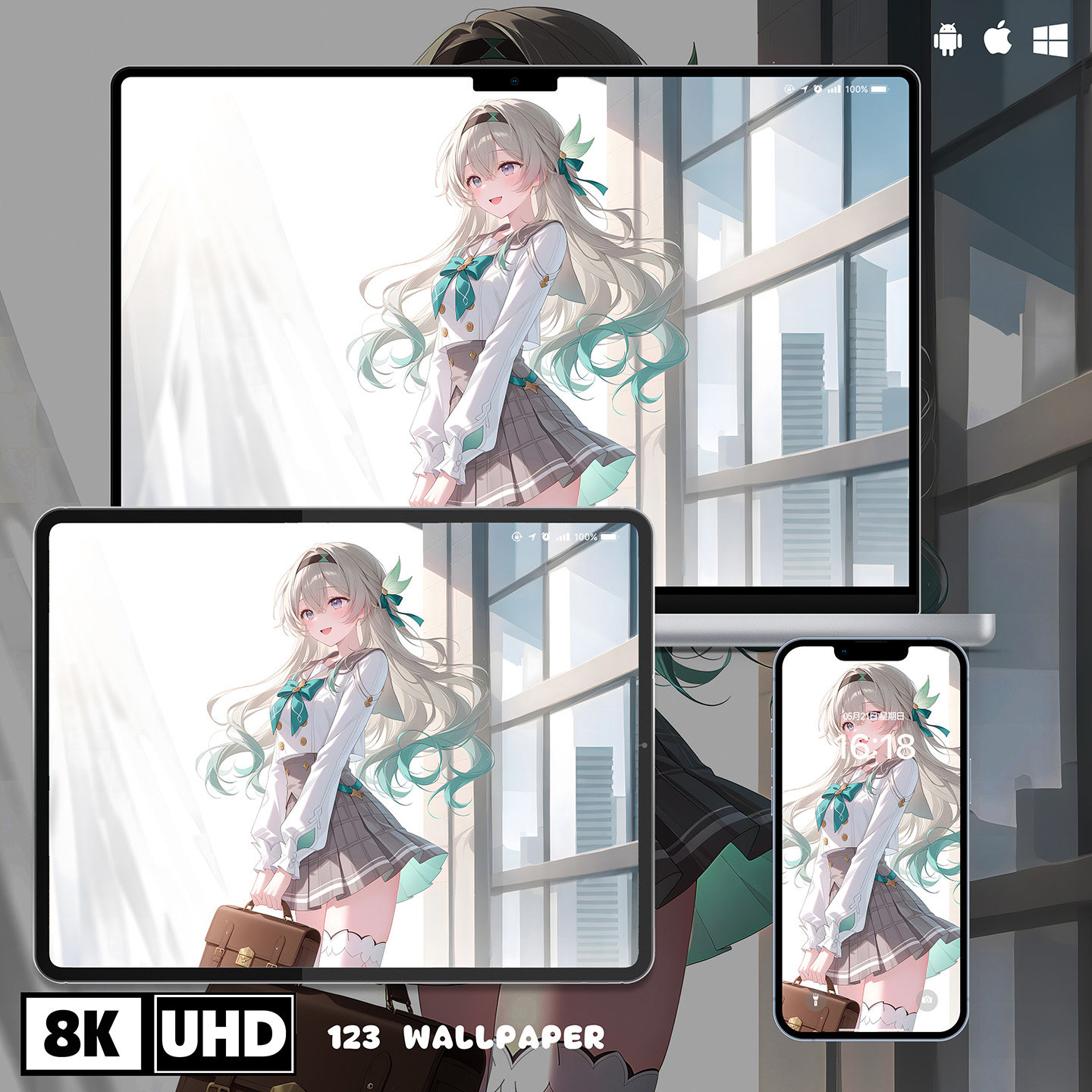 星穹铁道流萤二次元高清壁纸iphone苹果安卓手机电脑ipad平板壁纸,商务/设计服务,卡通/动漫/插画设计,淘宝优惠券,粉丝福利购,淘宝优惠卷