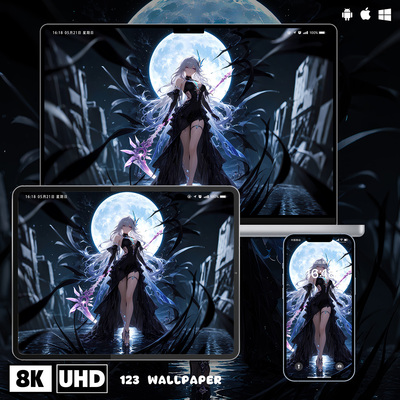 原神丝柯克8K高清壁纸-960iPhone手机ipad平板电脑桌面二次元壁纸