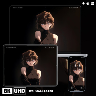 名侦探柯南灰原哀超清壁纸iphone苹果安卓手机电脑ipad平板壁纸图