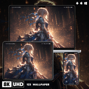 阿尔托莉雅盔甲骑士超清壁纸iphone苹果安卓手机电脑ipad平板壁纸