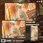 星穹铁道流萤秋日二次元 8K超清壁纸苹果安卓手机电脑ipad平板壁纸