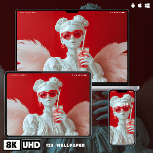 潮流女性雕像8K超清壁纸iphone苹果安卓手机电脑ipad平板壁纸