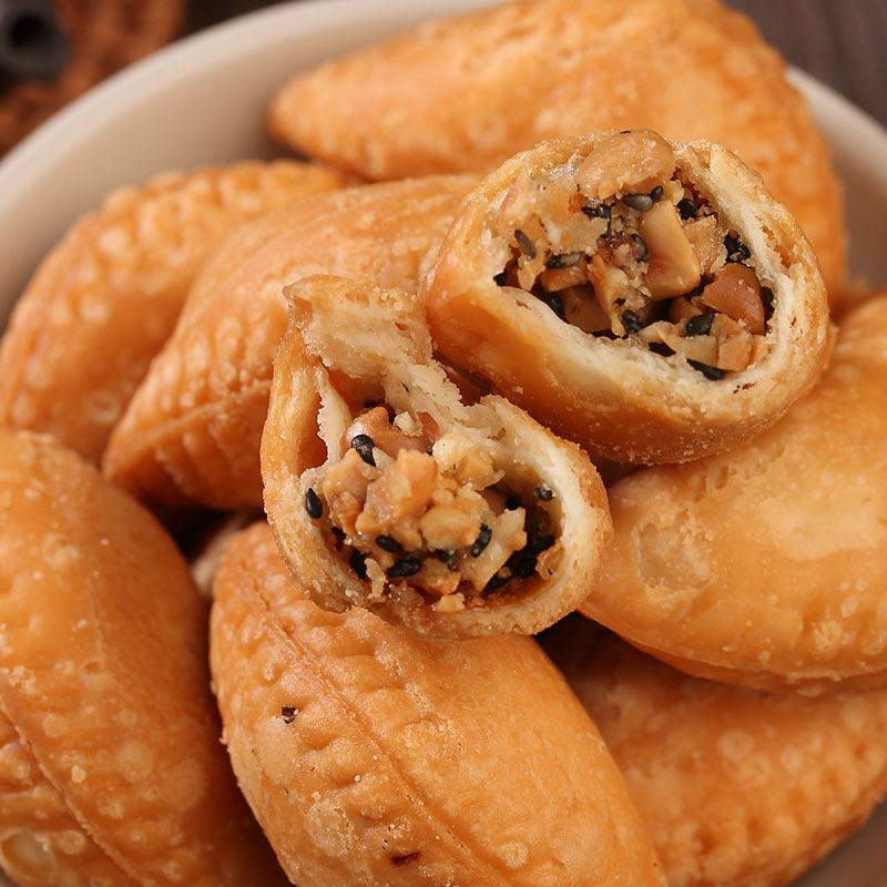 潮汕特产油酥饺油角酥角炸饺子潮州传统特色糕点零食小吃茶点年货
