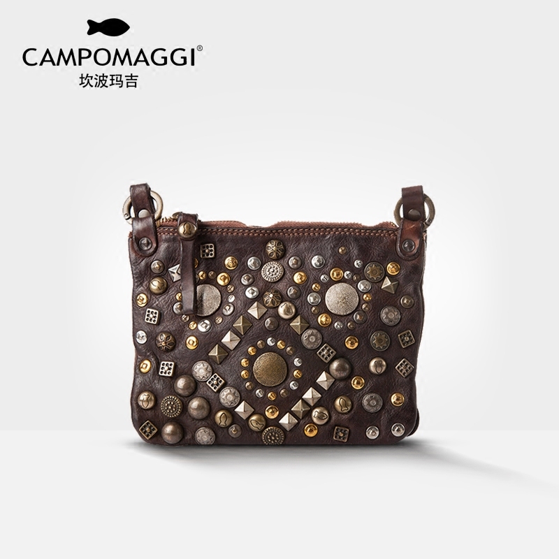 CAMPOMAGGI Òâ´óÀû¸´¹ÅÐÅ·â°ü ÊÖ¹¤Å£Æ¤Ã¶¤×°Êε¥¼çб¿æ°üC1694