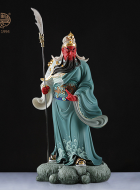 财神义薄云天关羽寺庙手办摆件