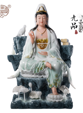 神像观音供奉家居客厅艺术风摆件