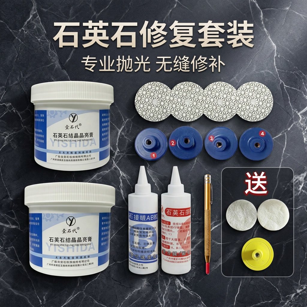 结晶膏钨钢笔接缝胶四步水磨片
