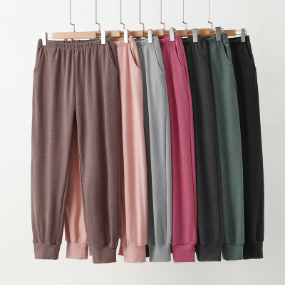 德绒卫裤女宽松居家裤睡裤