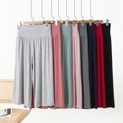 热卖莫代尔高腰七分裤夏季薄款