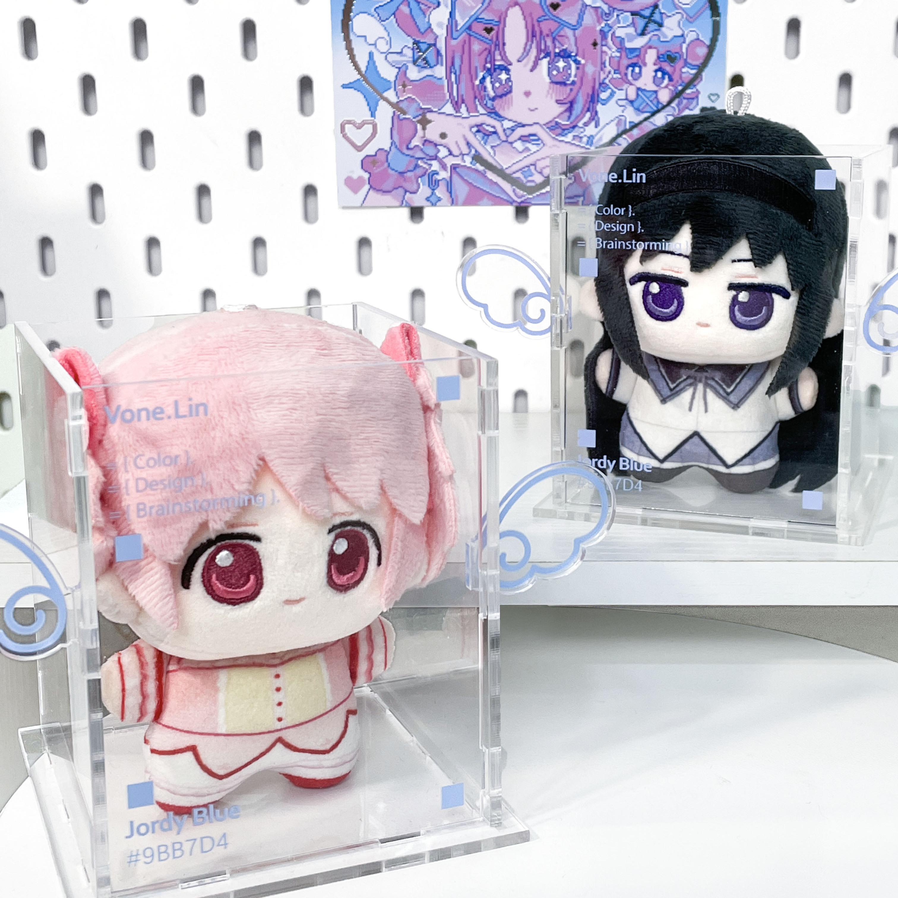 有谷怪 小天使收纳盒亚克力笔筒娃屋10~13cm棉花娃娃收纳摆件