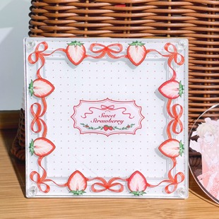 有谷怪 波点莓莓杯垫谷美亚克力谷子收纳美化道具立牌展示摆件