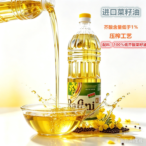 进口菜籽油白俄罗斯除味压榨烹饪家用清香食用低芥酸原装菜籽油瓶