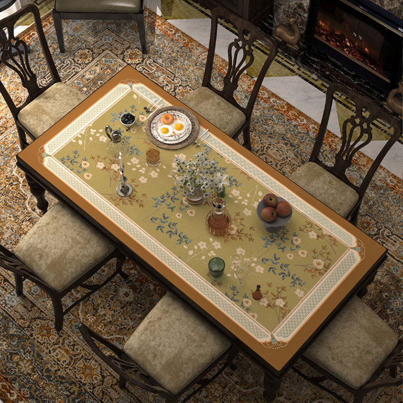 防水防油皮革桌垫免洗茶几桌布