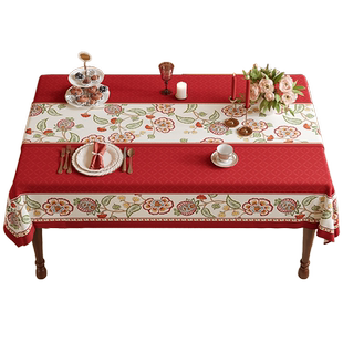 洛美丹顿美式复古桌旗床旗复古防水高级感电视柜布长条餐桌布罗莎
