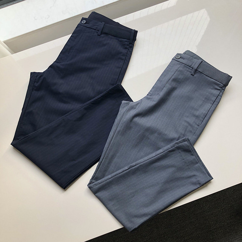缘单试衣间 春季男士休闲通勤百搭EZY条纹西装九分裤,男装,休闲裤,淘宝优惠券,粉丝福利购,淘宝优惠卷