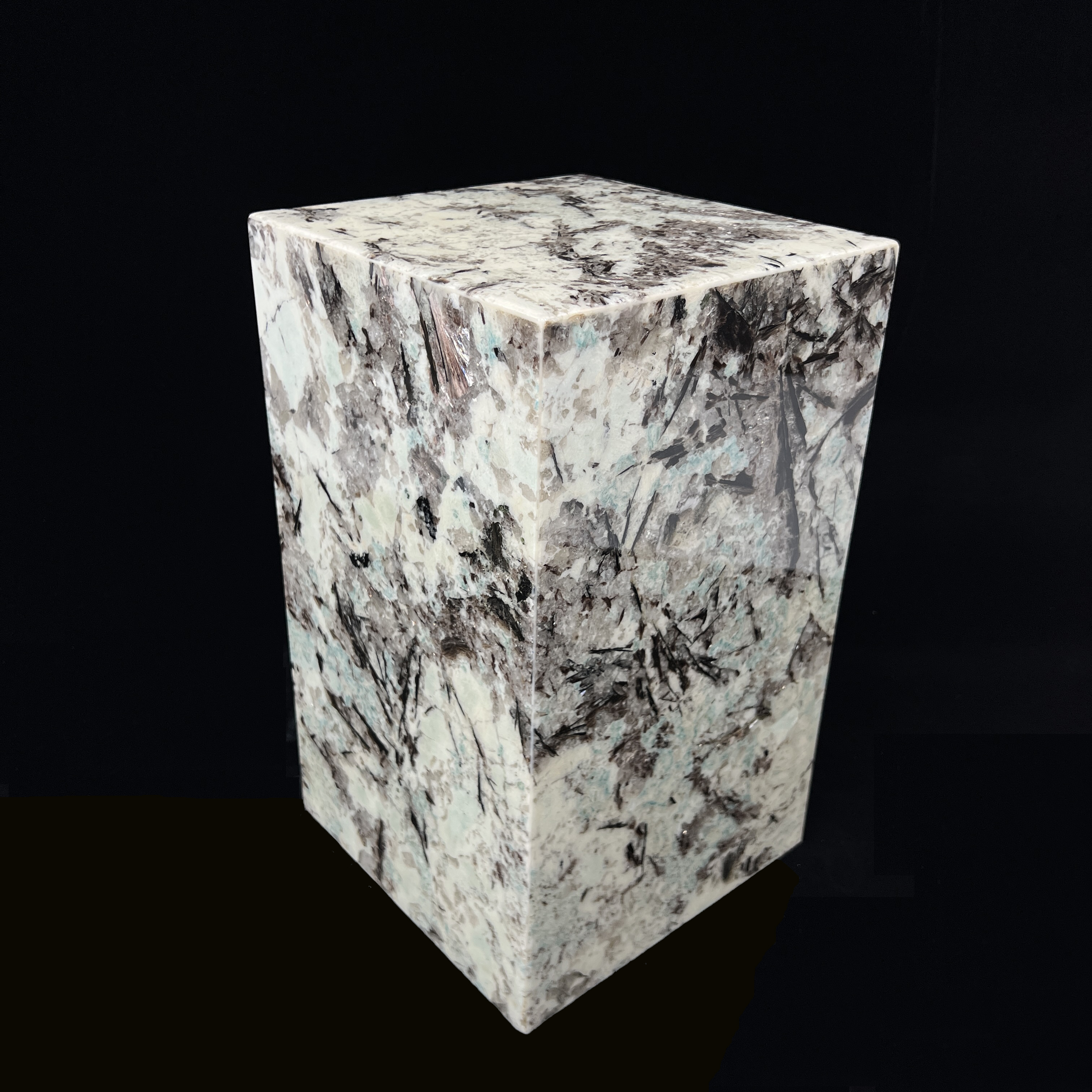 天然大理石摆件底座客厅落地高低石头展示台装饰墩子花架立柱边几