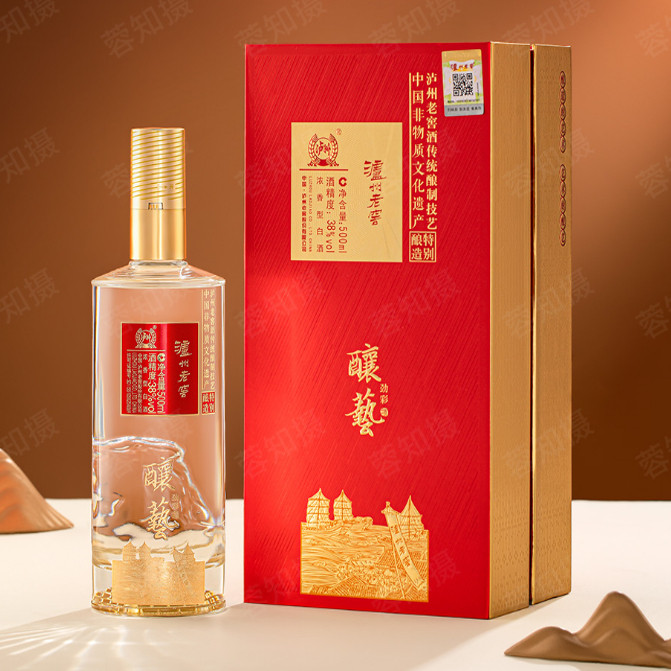 38度500ml泸州老窖酿艺劲彩浓香型白酒【整箱】