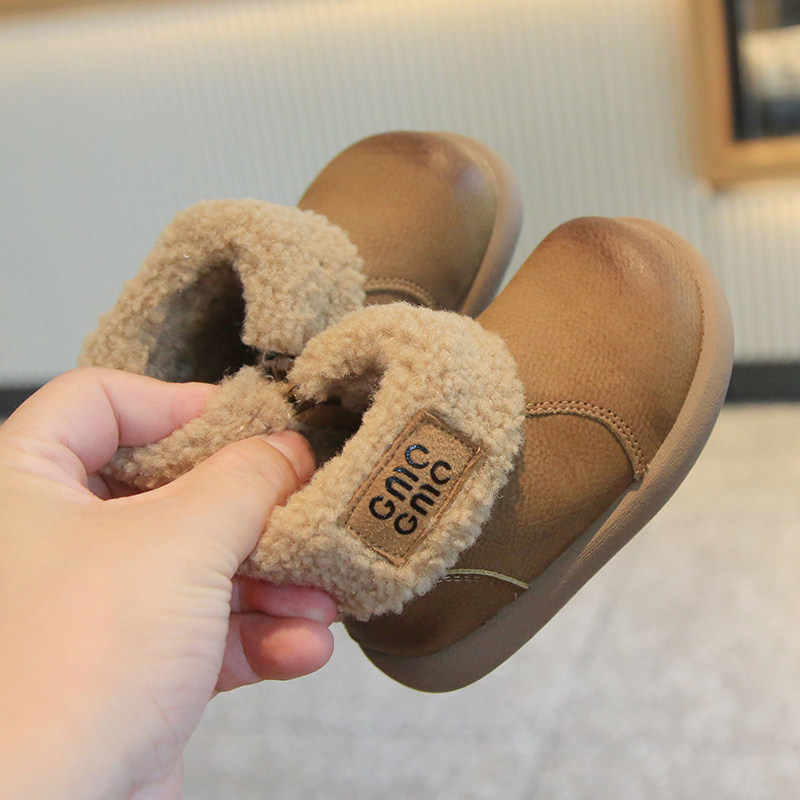 儿童雪地靴保暖宝宝小短靴加绒女童棉靴冬季新款棉鞋软底婴儿鞋,童鞋/婴儿鞋/亲子鞋,棉靴,淘宝优惠券,粉丝福利购,淘宝优惠卷